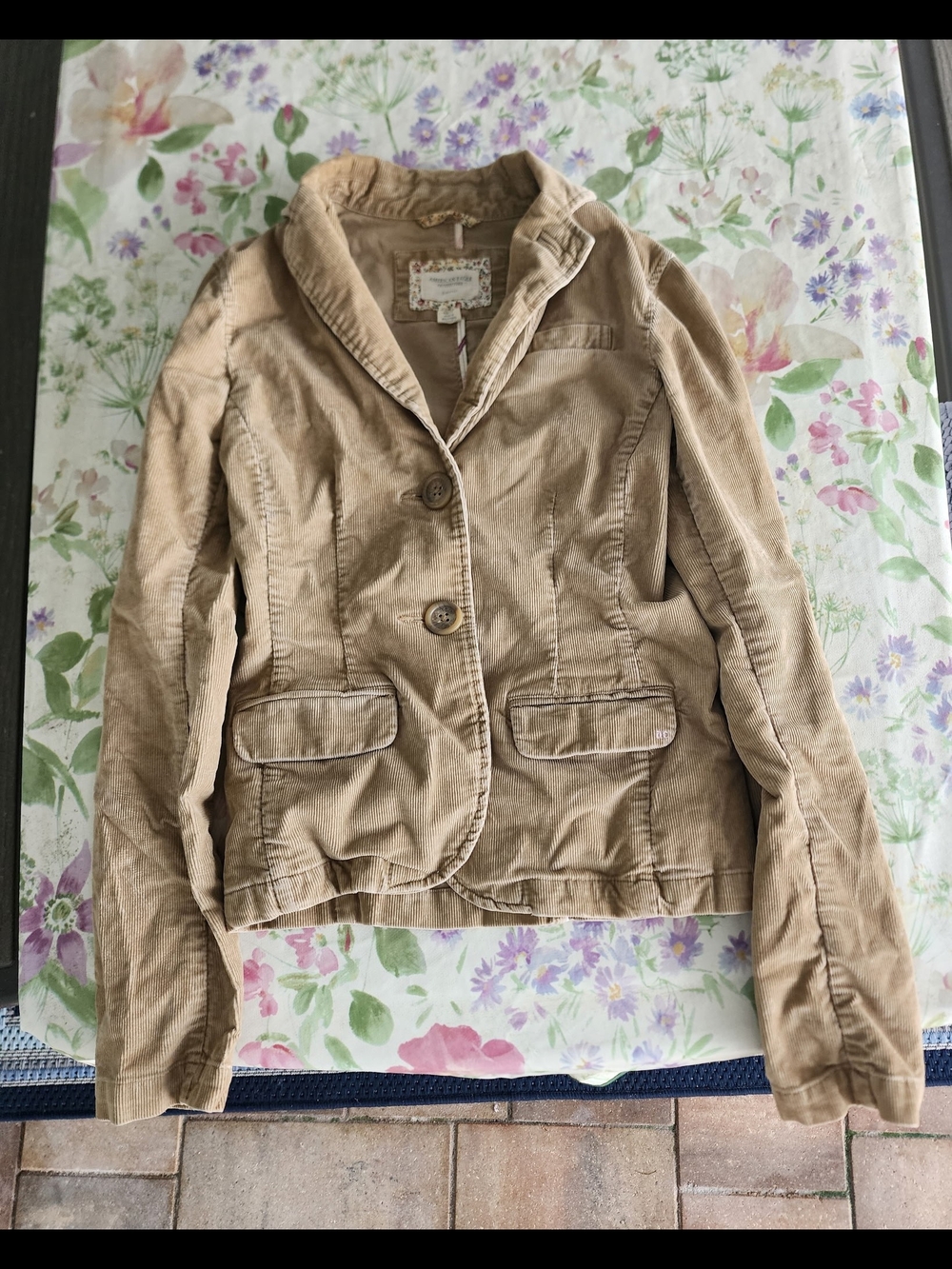 American Eagle Outfitters Tan Corduroy Blazer Jacket